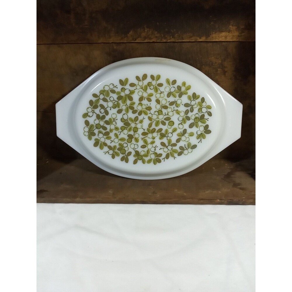 Vintage Pyrex 945  Verde Green Olive Ovenware Casserole  Lid ONLY FD4